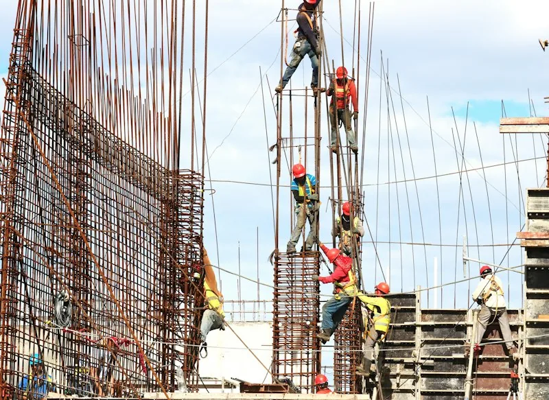 Steel frame construction