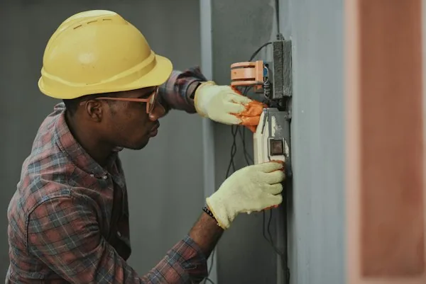 Marcus Reed in a hard hat